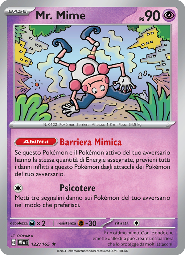 Mr. Mime 122/207 — 151 (Italian Pokémon TCG card)