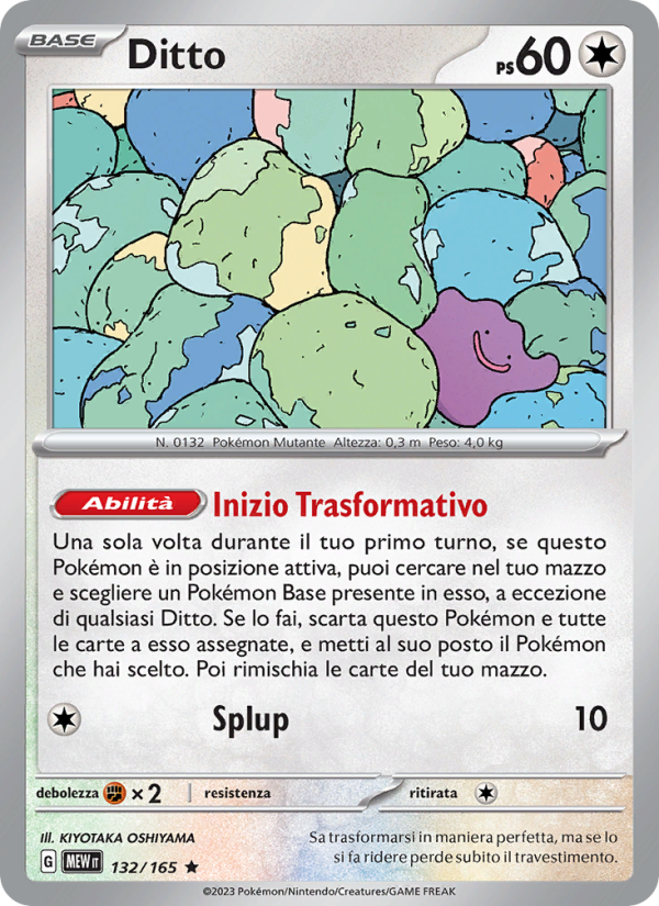 Ditto 132/207 — 151 (Italian Pokémon TCG card)
