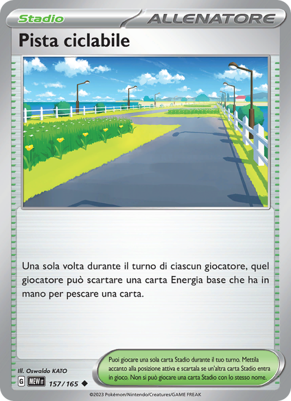 Pista ciclabile 157/207 — 151 (Italian Pokémon TCG card)