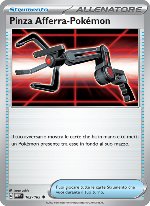 Pinza Afferra-Pokémon 162/207 — 151 (Italian Pokémon TCG card)