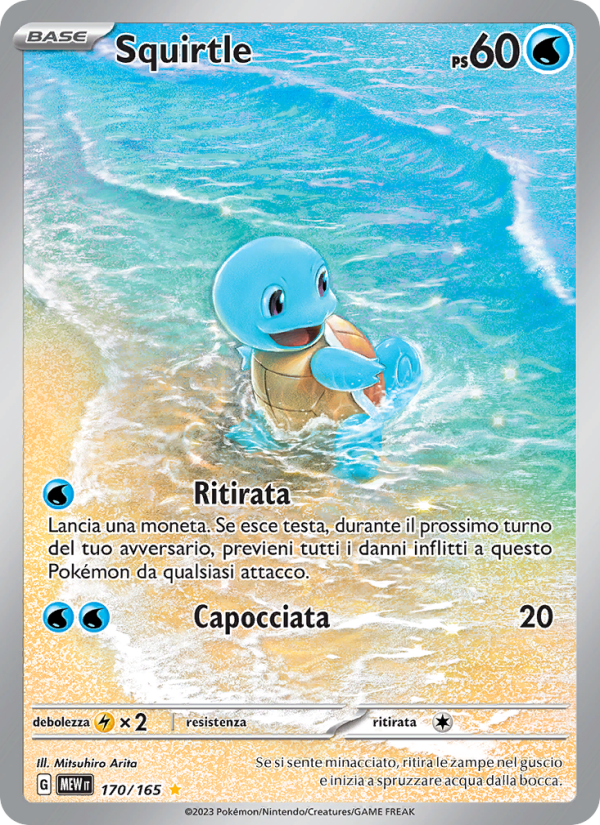 Squirtle 170/207 — 151 (Italian Pokémon TCG card)