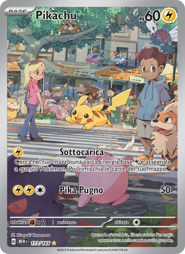 Pikachu 173/207 — 151 (Italian Pokémon TCG card)