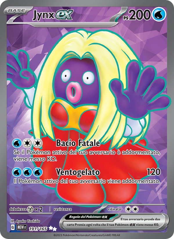 Jynx-ex 191/207 — 151 (Italian Pokémon TCG card)