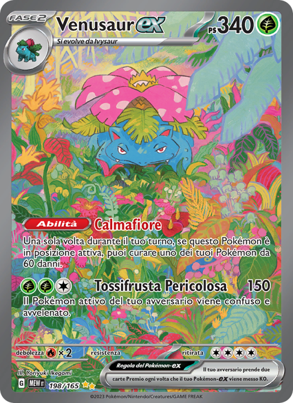 Venusaur-ex 198/207 — 151 (Italian Pokémon TCG card)