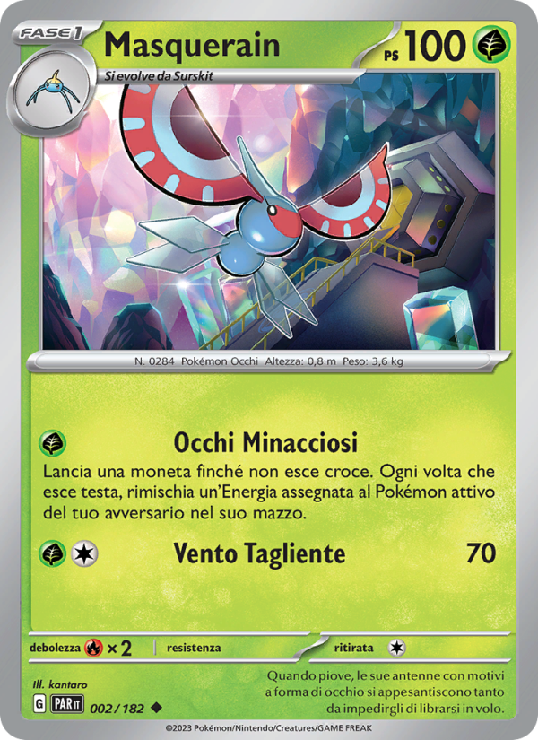 Masquerain 002/266 — Paradox Rift (Italian Pokémon TCG card)