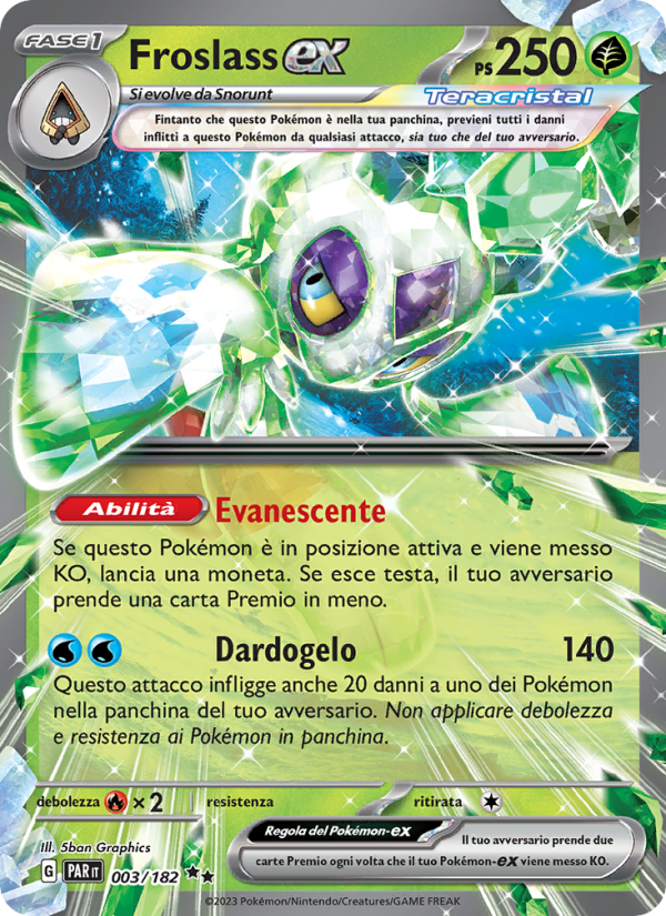 Froslass-ex 003/266 — Paradox Rift (Italian Pokémon TCG card)