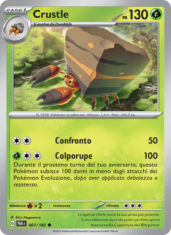 Crustle 007/266 — Paradox Rift (Italian Pokémon TCG card)