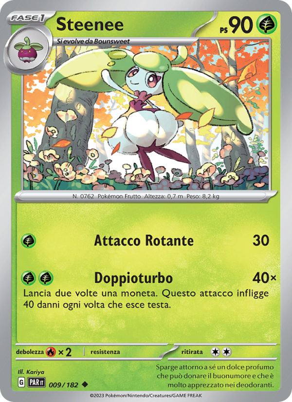 Steenee 009/266 — Paradox Rift (Italian Pokémon TCG card)