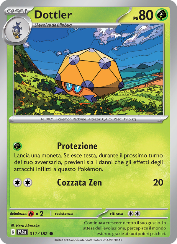 Dottler 011/266 — Paradox Rift (Italian Pokémon TCG card)