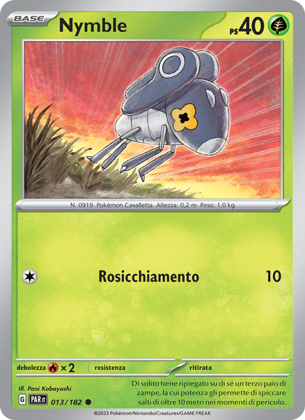 Nymble 013/266 — Paradox Rift (Italian Pokémon TCG card)