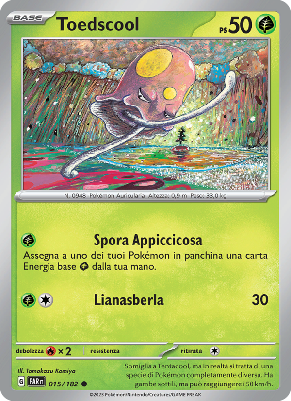 Toedscool 015/266 — Paradox Rift (Italian Pokémon TCG card)