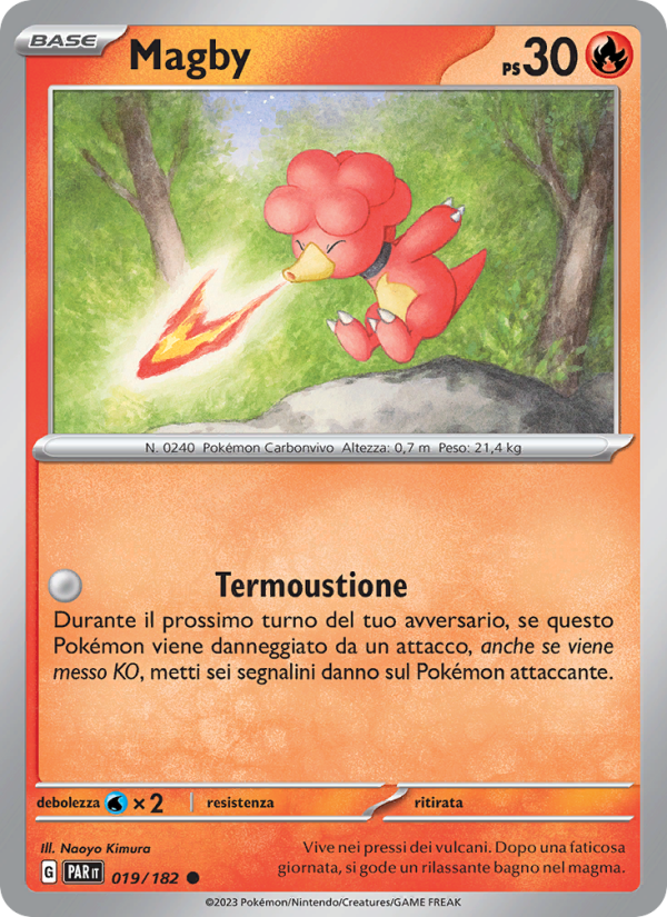 Magby 019/266 — Paradox Rift (Italian Pokémon TCG card)