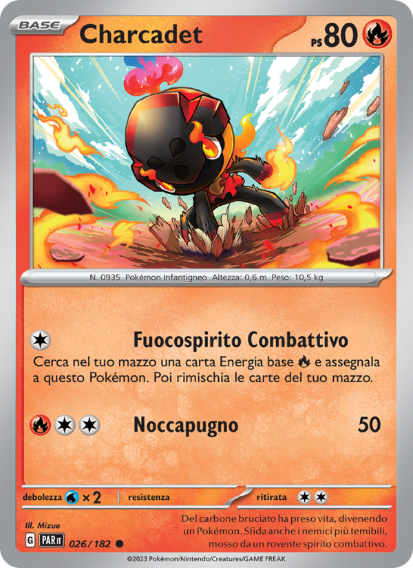 Charcadet 026/266 — Paradox Rift (Italian Pokémon TCG card)