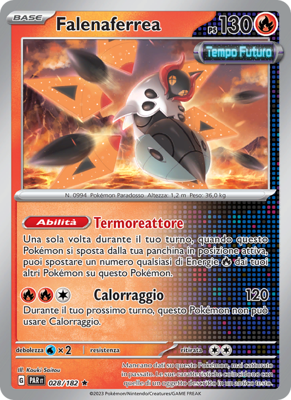 Falenaferrea 028/266 — Paradox Rift (Italian Pokémon TCG card)