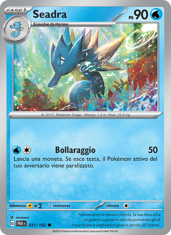 Seadra 031/266 — Paradox Rift (Italian Pokémon TCG card)