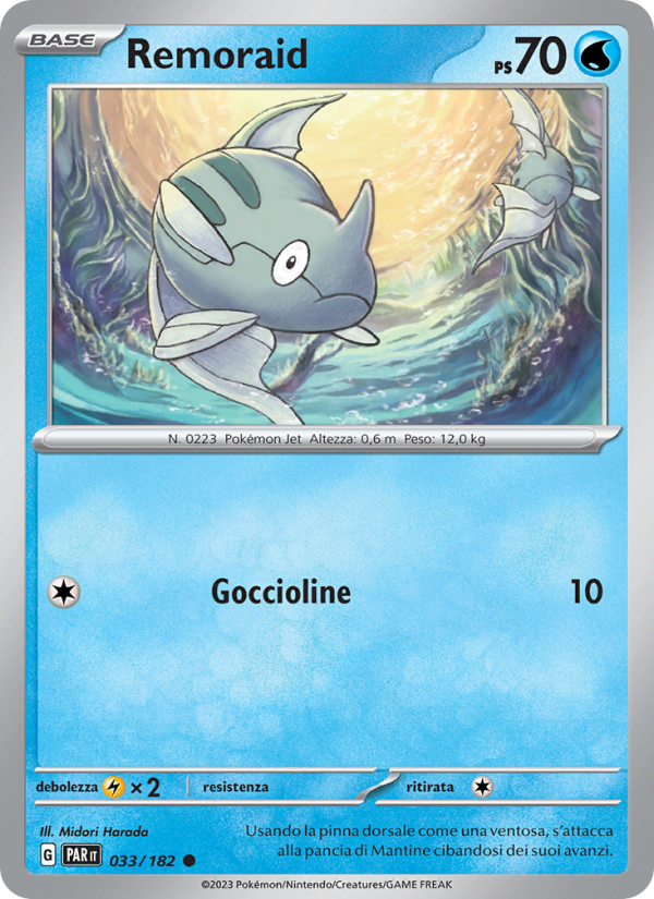 Remoraid 033/266 — Paradox Rift (Italian Pokémon TCG card)