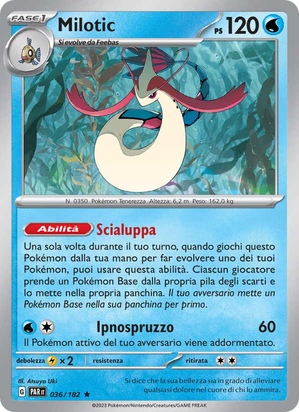 Milotic 036/266 — Paradox Rift (Italian Pokémon TCG card)