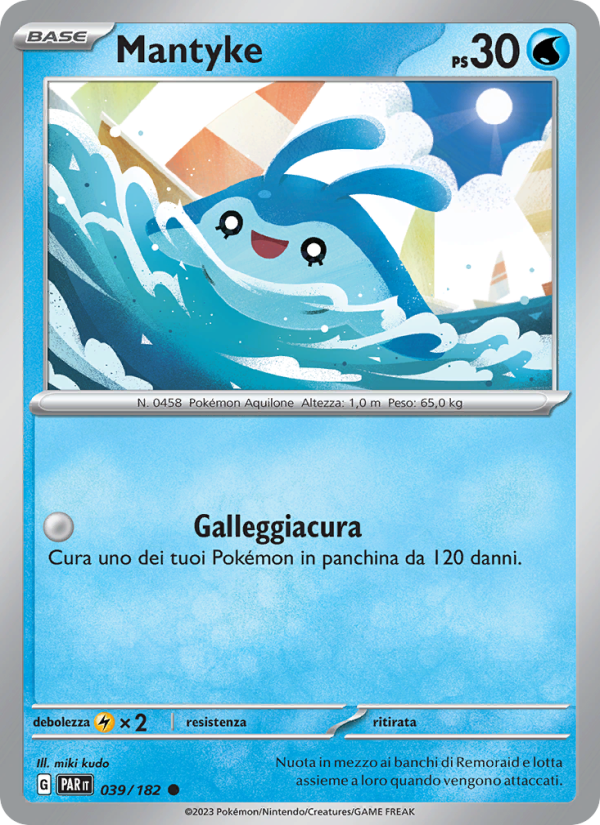 Mantyke 039/266 — Paradox Rift (Italian Pokémon TCG card)
