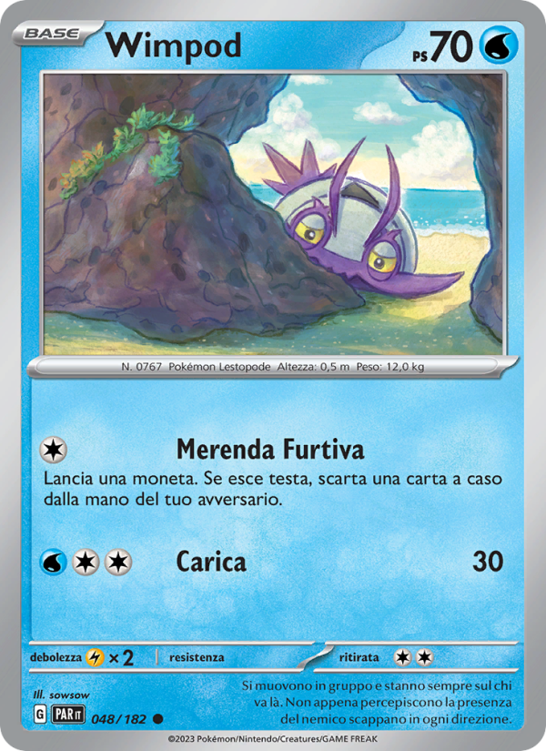Wimpod 048/266 — Paradox Rift (Italian Pokémon TCG card)