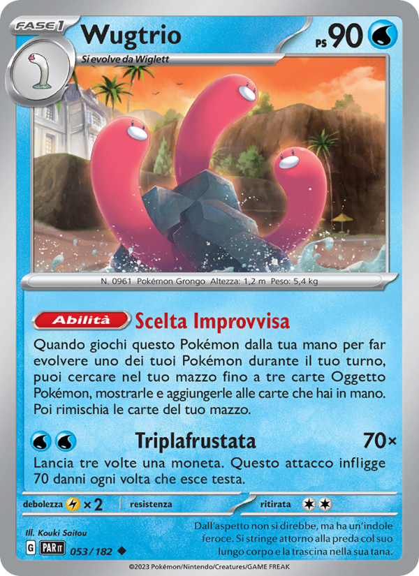 Wugtrio 053/266 — Paradox Rift (Italian Pokémon TCG card)