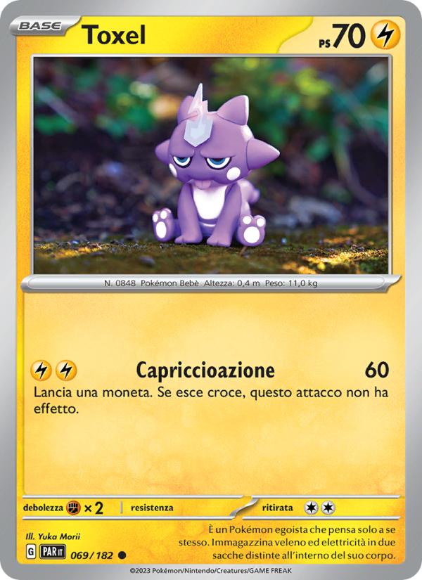 Toxel 069/266 — Paradox Rift (Italian Pokémon TCG card)