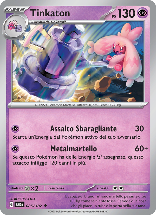 Tinkaton 085/266 — Paradox Rift (Italian Pokémon TCG card)
