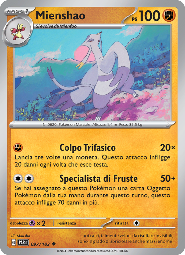 Mienshao 097/266 — Paradox Rift (Italian Pokémon TCG card)