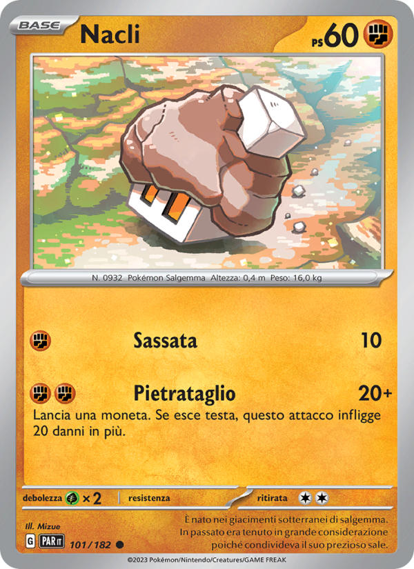Nacli 101/266 — Paradox Rift (Italian Pokémon TCG card)