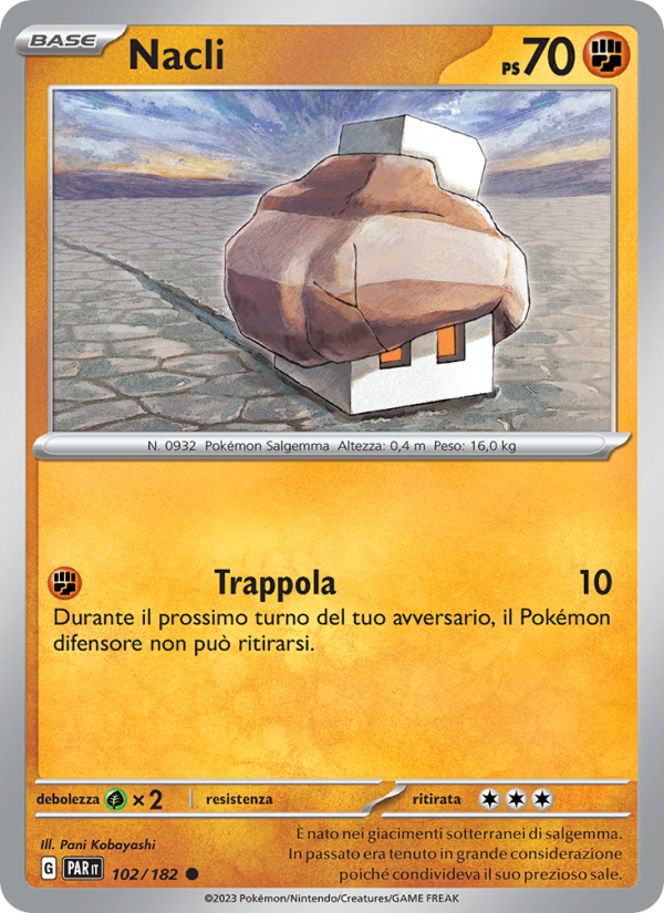 Nacli 102/266 — Paradox Rift (Italian Pokémon TCG card)