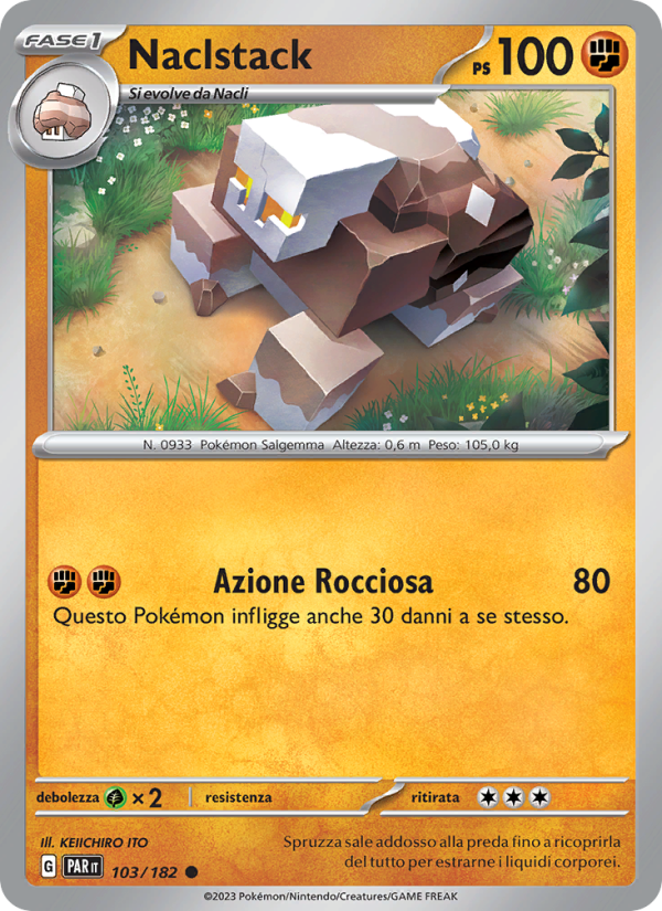 Naclstack 103/266 — Paradox Rift (Italian Pokémon TCG card)