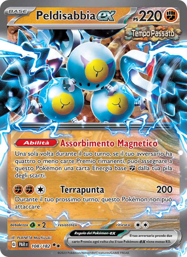 Peldisabbia-ex 108/266 — Paradox Rift (Italian Pokémon TCG card)