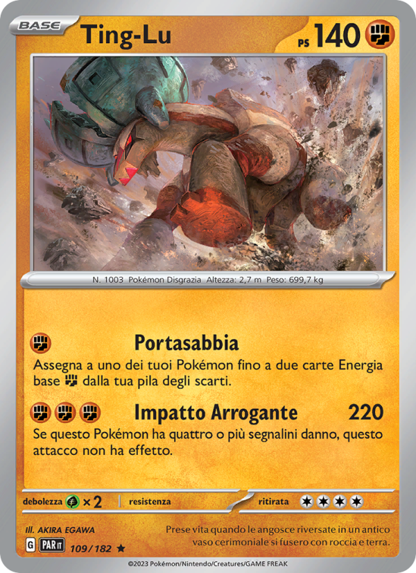Ting-Lu 109/266 — Paradox Rift (Italian Pokémon TCG card)