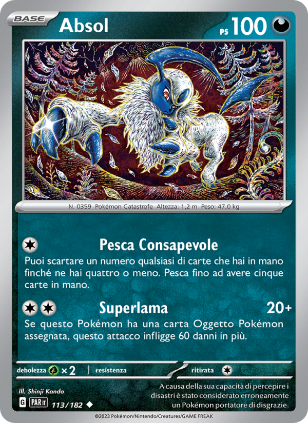 Absol 113/266 — Paradox Rift (Italian Pokémon TCG card)