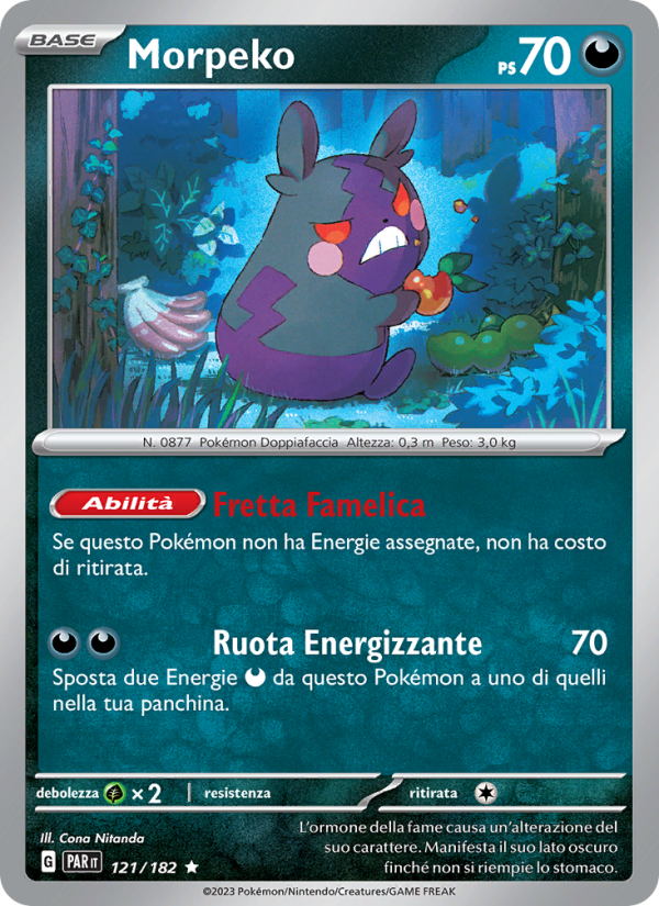 Morpeko 121/266 — Paradox Rift (Italian Pokémon TCG card)