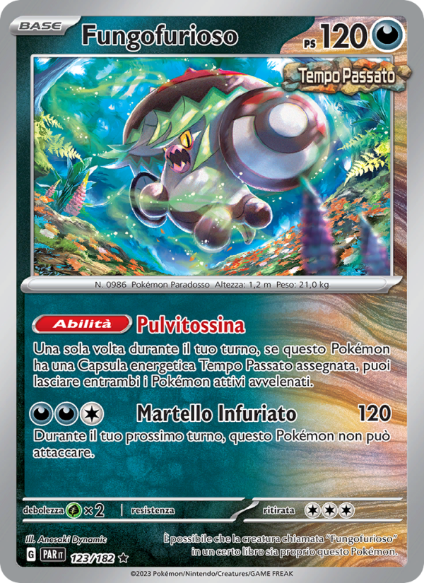 Fungofurioso 123/266 — Paradox Rift (Italian Pokémon TCG card)