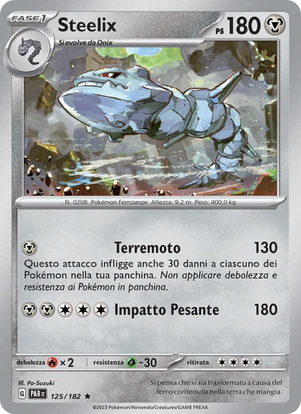 Steelix 125/266 — Paradox Rift (Italian Pokémon TCG card)