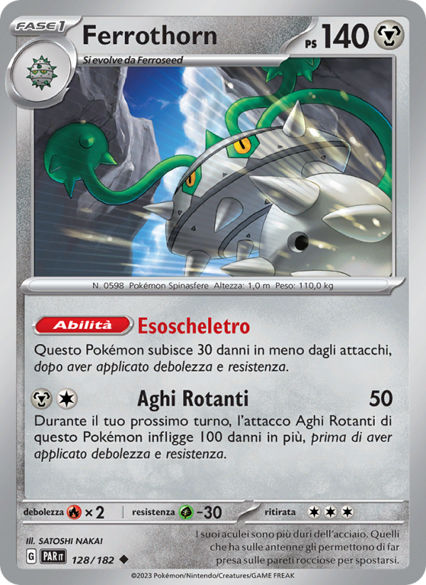 Ferrothorn 128/266 — Paradox Rift (Italian Pokémon TCG card)
