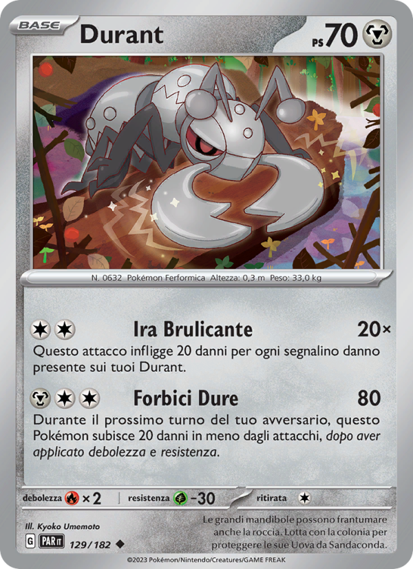 Durant 129/266 — Paradox Rift (Italian Pokémon TCG card)