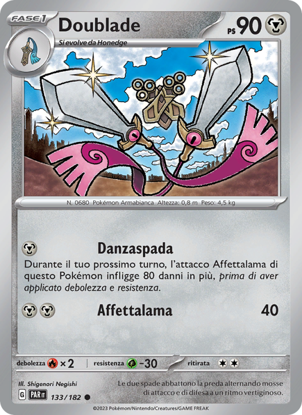 Doublade 133/266 — Paradox Rift (Italian Pokémon TCG card)
