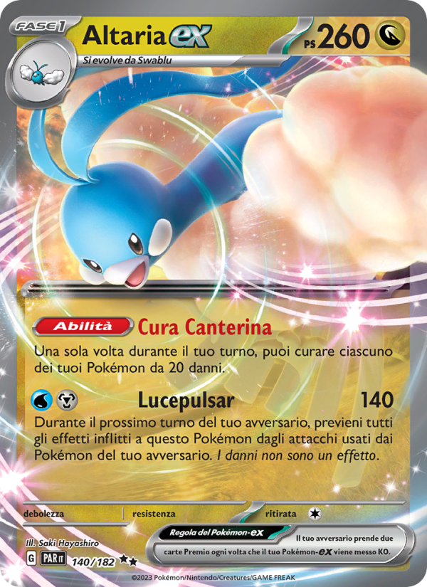 Altaria-ex 140/266 — Paradox Rift (Italian Pokémon TCG card)