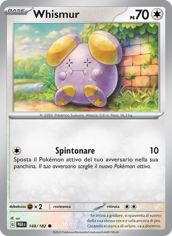Whismur 148/266 — Paradox Rift (Italian Pokémon TCG card)
