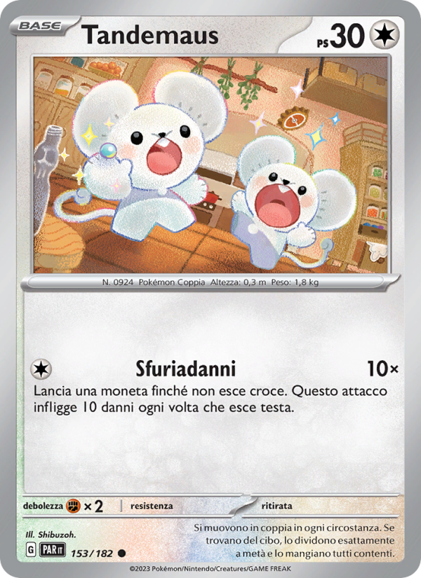 Tandemaus 153/266 — Paradox Rift (Italian Pokémon TCG card)
