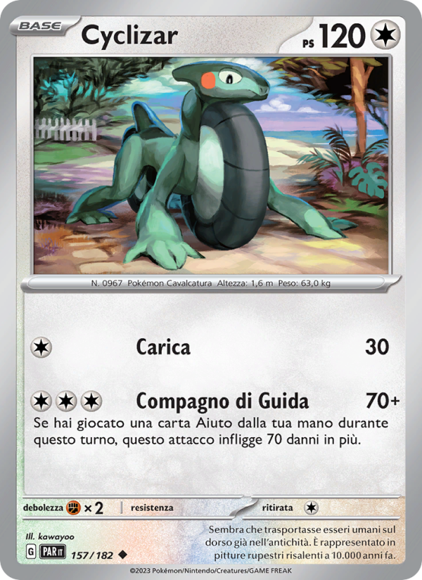 Cyclizar 157/266 — Paradox Rift (Italian Pokémon TCG card)