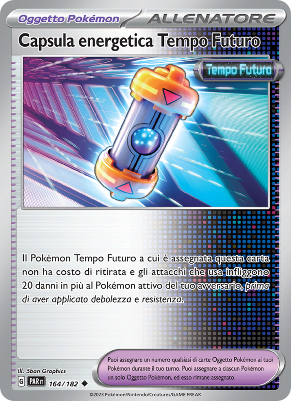 Capsula energetica Tempo Futuro 164/266 — Paradox Rift (Italian Pokémon TCG card)
