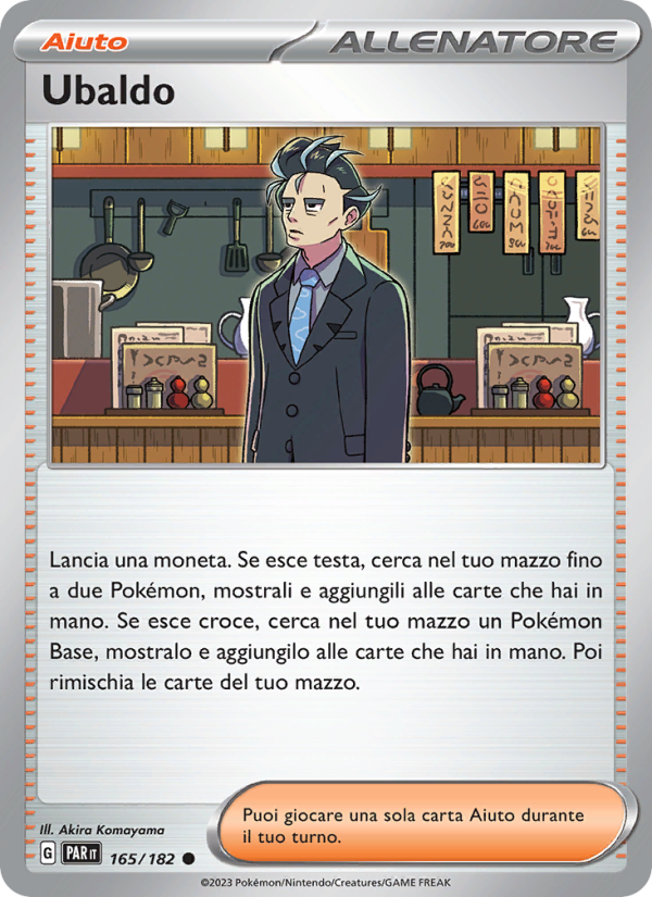 Ubaldo 165/266 — Paradox Rift (Italian Pokémon TCG card)