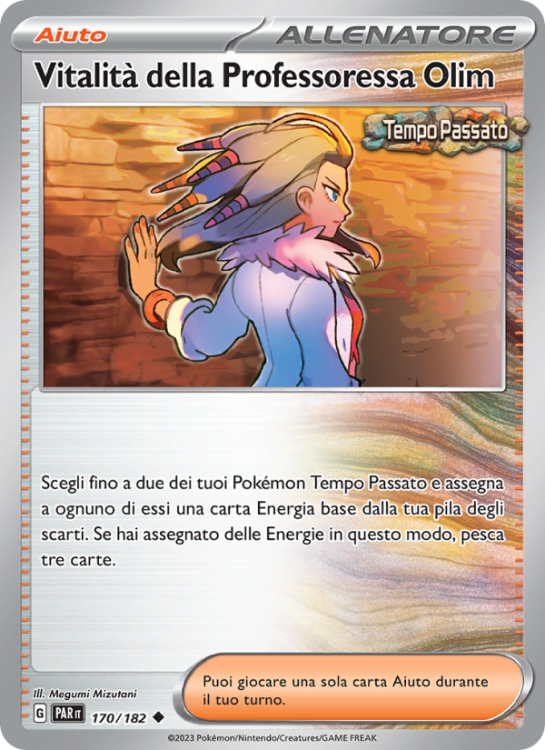 Vitalità della Professoressa Olim 170/266 — Paradox Rift (Italian Pokémon TCG card)