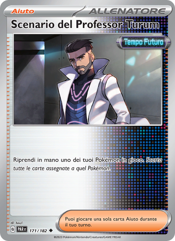 Scenario del Professor Turum 171/266 — Paradox Rift (Italian Pokémon TCG card)