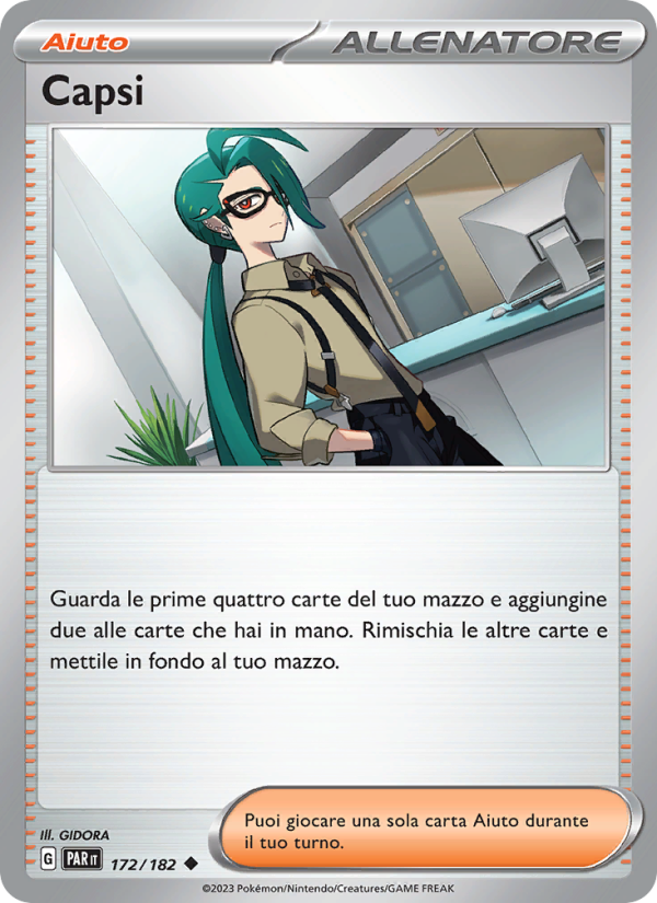 Capsi 172/266 — Paradox Rift (Italian Pokémon TCG card)