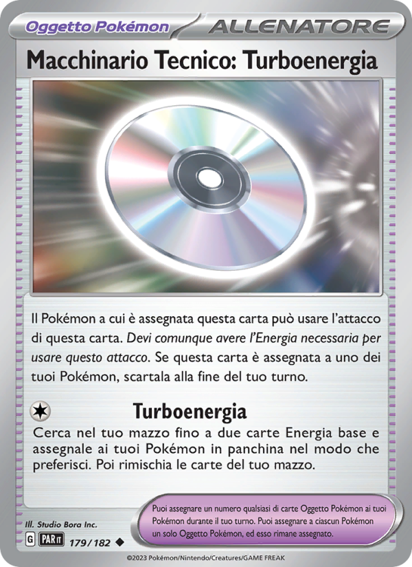 Macchinario Tecnico: Turboenergia 179/266 — Paradox Rift (Italian Pokémon TCG card)