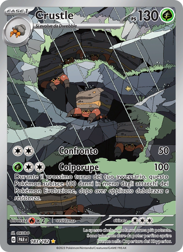 Crustle 183/266 — Paradox Rift (Italian Pokémon TCG card)